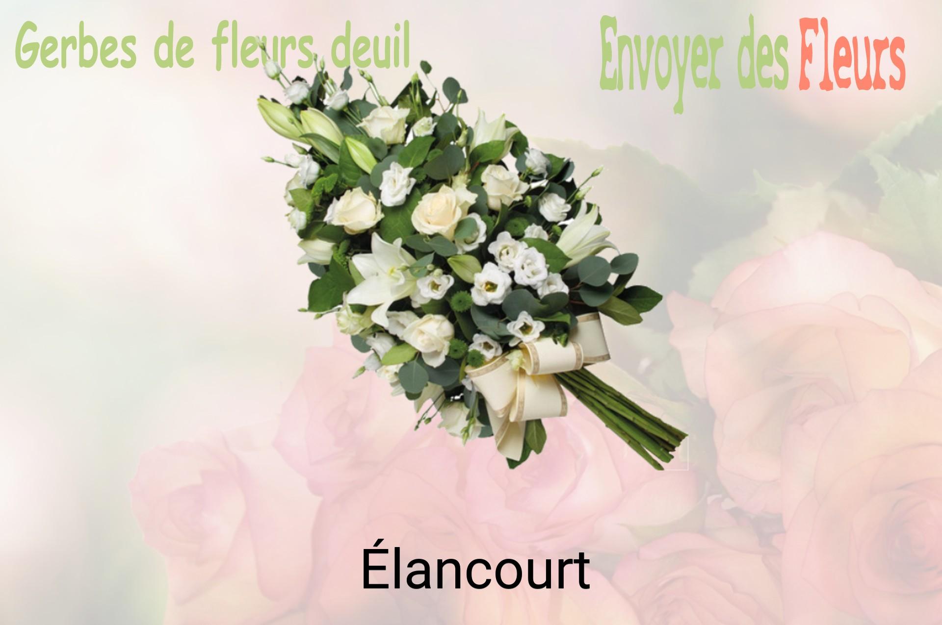 Gerbe de fleurs de deuil livrée à Élancourt